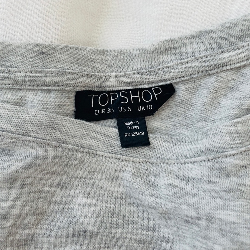 Topshop Split Back Tee - image 4